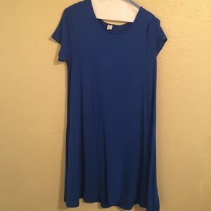 Blue T-shirt dress